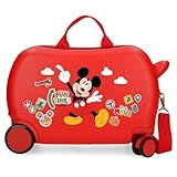 Joumma Disney Mickey Fun Times Maleta Infantil Rojo 45x31x20 cms Rígido 1,8 kgs ABS 1,8 kgs 34L Equipaje de Mano