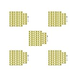 BHFZIAP 5 Sets mit 30 Kleiderständern, Trennwände, blanko, Schrank-Trennwände für Zuhause, Stoffgeschäft, Gelb