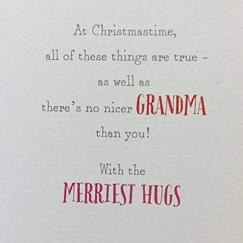 Disney Winnie The Pooh Cute GRANDMA Christmas Greeting Card New Gift