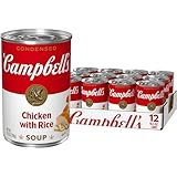 Campbell's Condensed Chicken and Rice Soup, 10.5 oz Can (12 Pack)