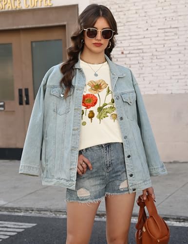 Zelroxa Womens Graphic Floral Boho T Shirt Vintage Crewneck Tee Short Sleeve Casual Loose Fit Cute Summer Tops 2026 Trendy — view 5