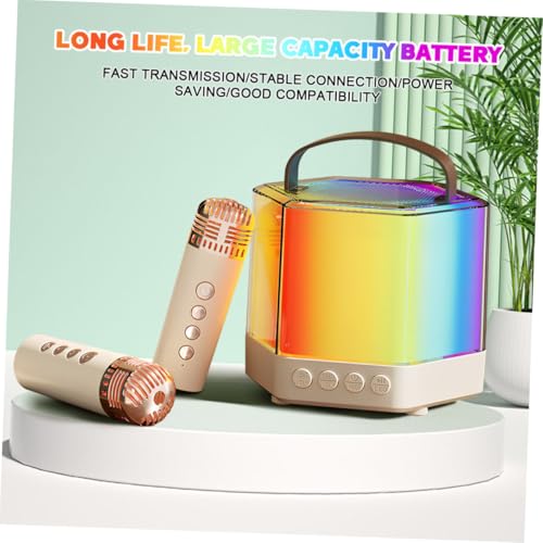 Machine de Karaoké Portable avec Micro et Enceinte Compacte LED - 6
