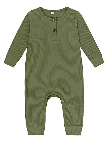 Eledobby Camisass de Mangas Compridas Retrô para Meninos de Cor Sólida Em Volta do Macacão de Uma Pe