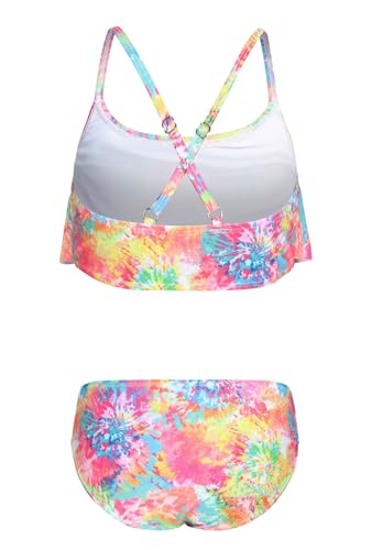 Girls Two Piece Swimsuits Bikini Bathing Suit Hawaiian Swimwear for Kids 3-16 Years2