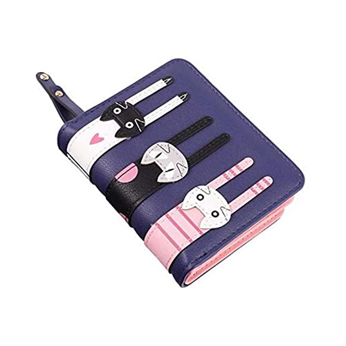 Binnan Mini Porte-Monnaie Chat Mignon, Fille Portefeuille Mini Pochette en Cuir, Porte-Cartes de Crédit Organisateur pour Femmes Cover