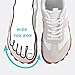 Bewenoo Wide Toe Trail Running Shoes(White Grey 6.5Women/5Men)