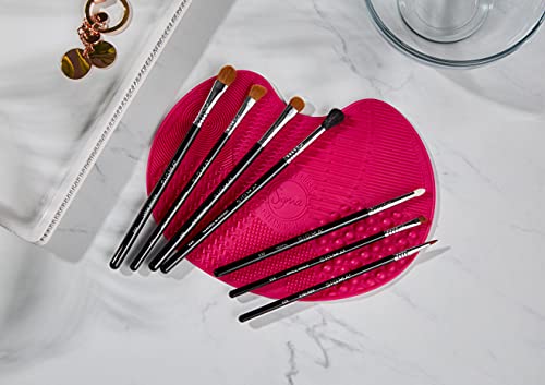 Sigma Beauty Brush Bundle - 7 Eyeshadow Brush Set With Cleaning Mat - Our Favorite Basic Eye Makeup Brushes - Complete Eye Makeup Looks #TOP22