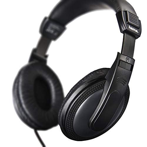 Hama Cuffie TV Over-Ear cablate, cavo lungo 6 m, controllo volume, nero - Image 3