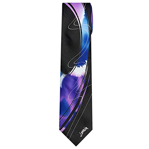 Jerry Garcia Collector's Edition Men's Urban Cat Ghost Artwork Regular Length Neck Tie - Berry #TOP6