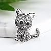 Wendalern Broche Chat Pour Femme Broche Chaton En Cristal Broche Animal Classique Broche Chat Corsage Épingle À Revers En Cristal Strass Vêtements Accessoires Bijoux Pour Les Amoureux Des Chats #2