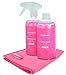Produktbild Jemako Set - Jemako Kraftreiniger Pink Grapefruit ECO Plus - Trockentuch S 40 x 45 cm, pink - inkl. Sprühpumpe & Sinland Feinmaschiges-Wäschenetz (1000ml)
