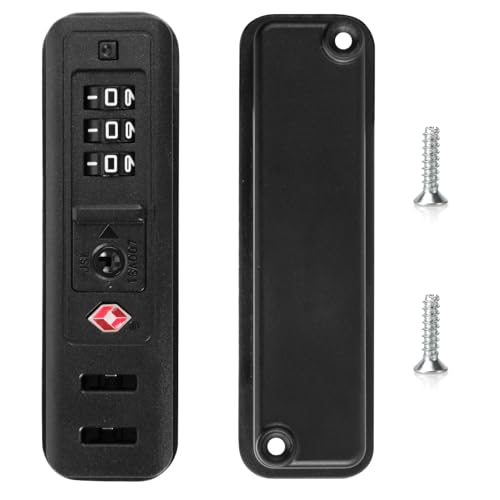 Image of Travel Locks TSA Approved, 2 Pack Built-in Combination Luggage Replacement Locks, 3-Digit Code TSA Suitcase Lock for Backpack, Baggage, Travel Bags Black - JS-522