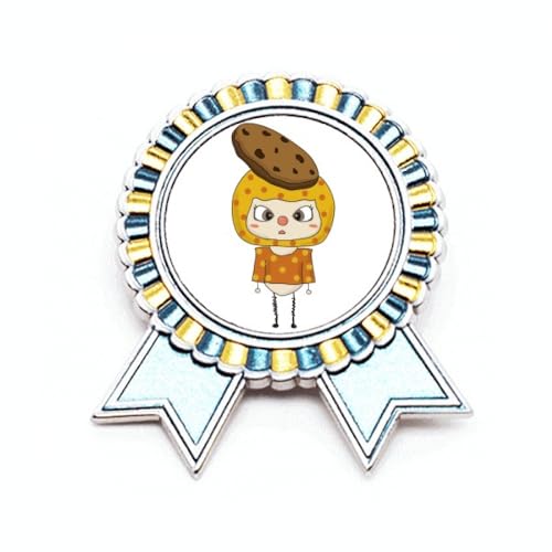 Broche en forme de médaille en métal taille M avec finitions soignées pour récompenses
