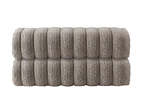 Enchante Home - Vague Turkish Towels - 2 Piece Bath Sheets, Zero Twist Turkish Towel - Quick Dry, Soft, Absorbent #TOP22