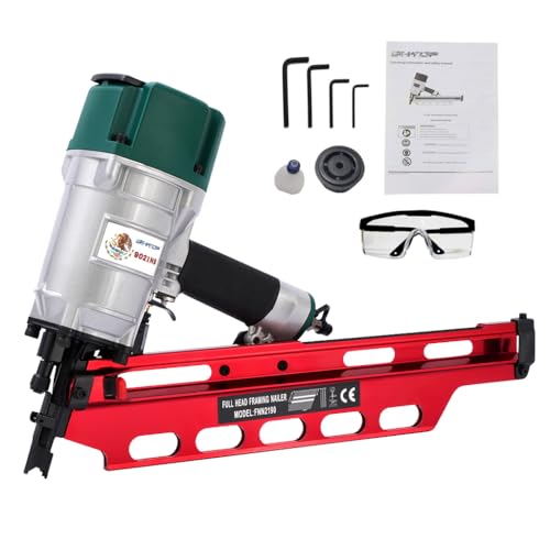 BHTOP Mexican Style 9021NS Framing Nailer 21 Degree 3-1/2' with Depth Adjustment Professional Air...