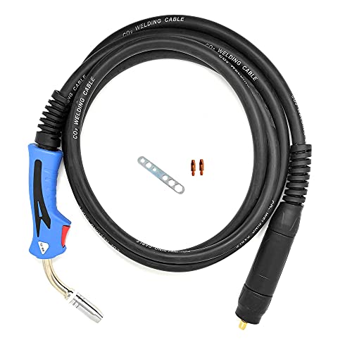 ELCAN Torche de soudage à fil professionnelle MIG MAG 25AK de 4 mètres avec péritel pour machine de soudage au gaz semi-automatique refroidie par air (torche torche MB25)