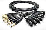 Kabel: Mogami Neglex 2932 Mogami 2932 8 Multicore Analog Kabel  Neutrik Gold XLR female - Neutrik 6,3mm TRS klinke  HiFi, 1,5 m
