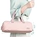 NISHEL Hair Tools Travel Carrying Bag, Portable Hair Air Wrap Dryer Case, Hair Dryer/Curling Iron/Airstraight Attachment Organizer, Pink