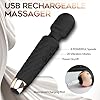Naetxoa Personal Massager, Handheld Wireless Massager, Powerful Combination, Waterproof and Portable, Magic Stress Away, Suitable for Neck, Leg and Hand Pain, Black #4