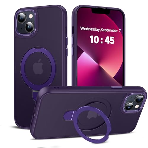 Béquille de protection de qualité militaire pour iPhone 14 Plus avec support magnétique