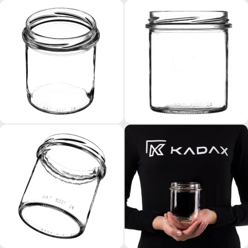 KADAX 10er Set Marmeladengläser 350ml TO82, Einmachgläser Vorratsgläser Mason Jar mit Schraubdeckel, Luftdichte Schraubgläser… – Ansicht 5
