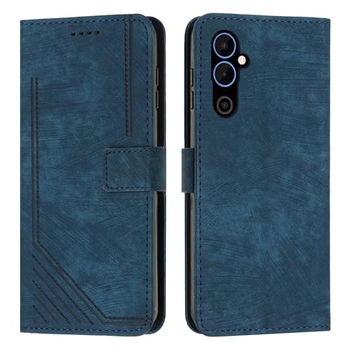 Étui Tecno Pova Neo 2 à dragonne et portefeuille bleu