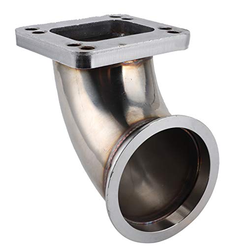 Aramox 3.0in V Band to T3 Stainless Steel Turbo Flange, 90 Degree Bend Adapter Flange CNC Machining for 304 Turbocharger by Aramox - Used condition - CA$46.22