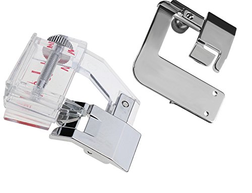 Pack Of Rolled Hem Pressure Foot Sewing Machine Presser Foot Hemmer Foot And Tape Binding Sewing Machine Presser Foot - Fits All Low Shank Snap-On Singer, Brother, Babylock,Janome, Kenmore, New Home #TOP2