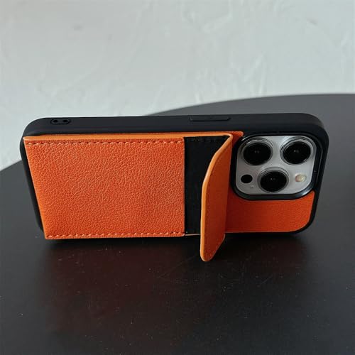 Coque iPhone 15Pro orange pour sorties et voyages