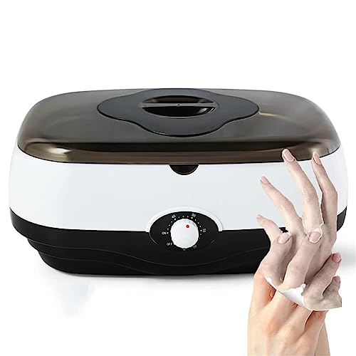 X&Z-XAOY Calentador De Parafina De Gran Capacidad 4L Calentador De Cera Máquina De Parafina para Manos Y Pies Baño De Parafina Ajustable 0-60 °C para El Hogar/salón De Belleza(Black)