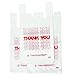 TashiBox Shopping Bags / Thank You Bags / Reusable and Disposable Grocery Bags - Measures 11.5" X 6.25" X 21", 15mic, 0.6 Mil (600 Count)