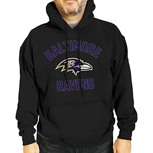 Image of Team Fan Apparel NFL Gameday Hoodie Pullover Sweatshirt for Men and Women | Officially licensed NFL Gameday fleece pullover - kangaroo pocket, ribbed cuffs, drawstring hood, unisex fit