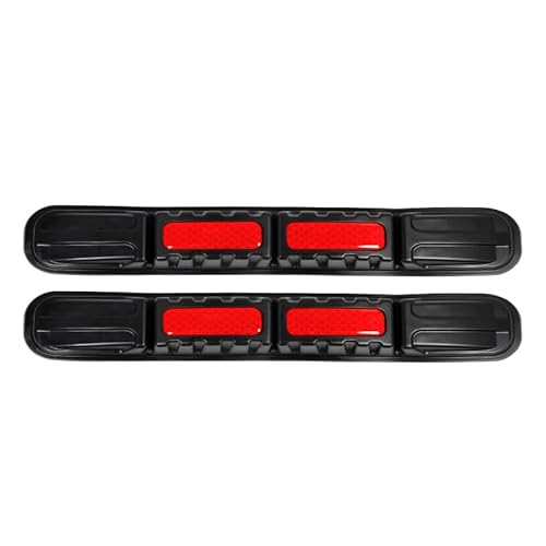 Tryagat 2 Pcs Car Bumper Protector for 500L DAL 2012 al 2017, Anti-Collision Strips Impact Resistant Buffer Strip Exterior Accessories Collision Guard,Red
