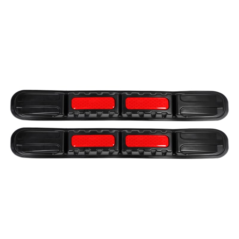 Image of Janvitha Car Bumper Safe Guard Strip, Universal Front Rear Bumper Protector Anti-Collision Anti-Scratch for All Cars and Trucks (2 * 1 Red)