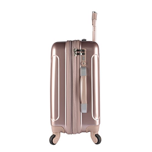 Kensie Women's Alma Hardside Spinner Luggage, Rose Gold, 3-Piece Set (20/24/28) #TOP3
