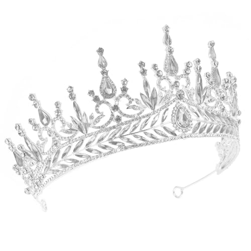 Diadème de fête léger en strass argentés pour illuminer votre robe de mariée