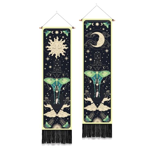 Tapisserie murale pour chambre et salon : lot de 2 suspensions
