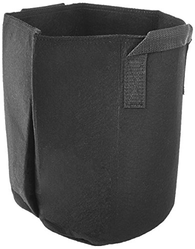 iPower Grow Bag Fabric Aeration pots Container, Black, 3 gallons
