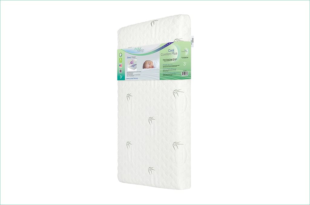 Frее Shірріng оƒƒеr Evolur Lotus Comfort Cool Plus Convoluted Gel Mini and Portable Crib Mattress, Greenguard Gold Certified