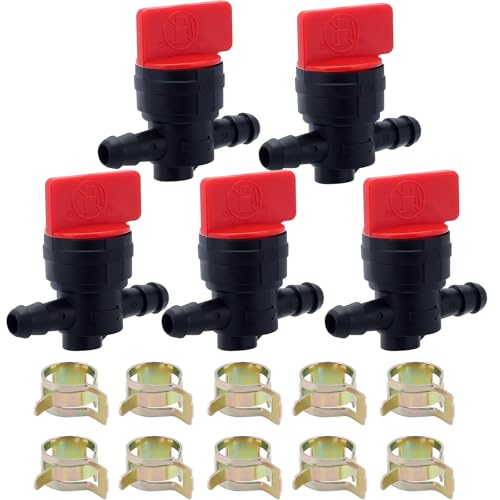 Panari 1/4 Fuel Shut Cut Off Valve for 698183 493960 698181 697947 9494768 5019H 5019K Small Engine Lawn Mower Fuel Valve
