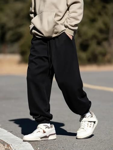 Image of dockstreet Men's Alley Cool Backdoor Series Men's Casual Sweatpants Baggy Jogger Pants ||Drawstring Joggers || 100% Pure Cotton || Breathable Airy for All Seasons
