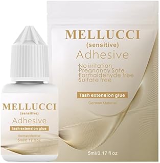 Sensitive Eyelash Extension Glue Cluster Lash Glue Long Lasting Individual Lash Glue for Self Application Black Adhesive