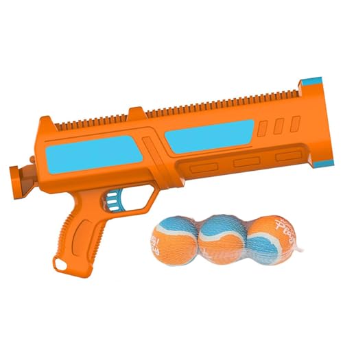 MHADBKH Lanciatore di palle da gioco per cani con capacità di lancio estesa cuccioli giocattolo manico ergonomico e operazioni touchless giocattolo per cani Lanciatore di palline da tennis