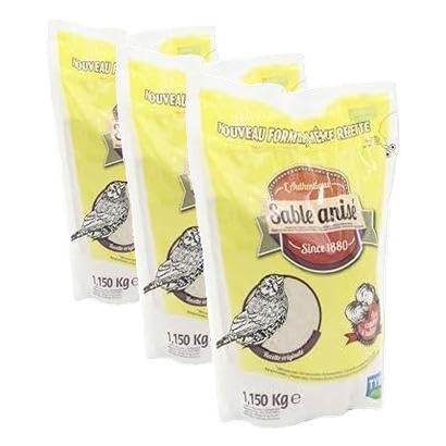 Tyrol | Sable Anisé pour Oiseaux Domestiques | Pour Cage à Oiseau | Apports en Phosphate, Iode et Calcium | Hygiène, Bien-Être et Digestion des Graines | Facile à Utiliser | 1 Sac de 1,150 Kg