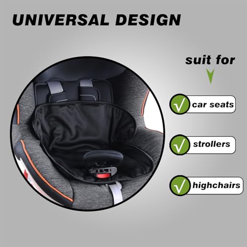 Image of Piddle Pads, Multi-use and Leak Free Lines for Baby Stroller, High Chair & Car Seat, Waterproof Toilet Training Seat Covers for Toddles (Black (2 Pack))