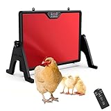2026 Smart Chicken Coop Heater Coop Radiant Heat Panel Built-in Adaptive Temperature Sensor, Chicken Heater Inside Coop for Winter, Adaptable to Timer and Temp Controllers, ETL UL Compliant