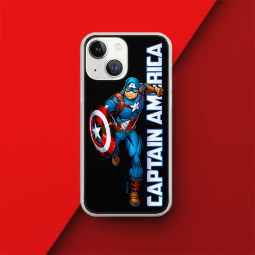 Ert Group Mobile Phone Case For Iphone 13 Original And Officially Licensed Marvel Pattern Captain America 030 Optimally Adapted To The Shape Of The Mobile Phone, Case Made Of Tpu #TOP7
