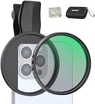 NEEWER 2 in 1 67mm Clip On CPL & Black Diffusion 1/4 Filter Compatible with iPhone 17 16 15 Pro Max Plus 16e 14 13 Mini 12, Circular Polarizing Phone Camera Lens Photography Accessories Kit, FL-B35