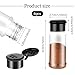 Molain 6 Pcs Plastic Spice Jars with Shaker Lids, 3 oz Seasoning Containers, Round Empty Spice Bottles Storage Clear Seasoning Bottles Storage Spice, Peppers, Salt for Spice Rack, Drawer, Cabinet