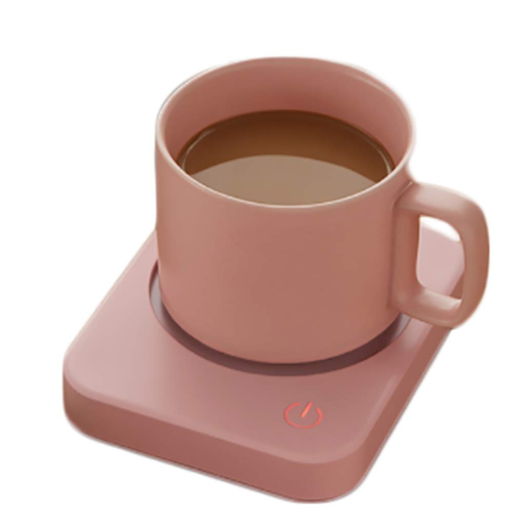 Coussin de tasse chauffant thermique pour tasse en céramique et verre rose